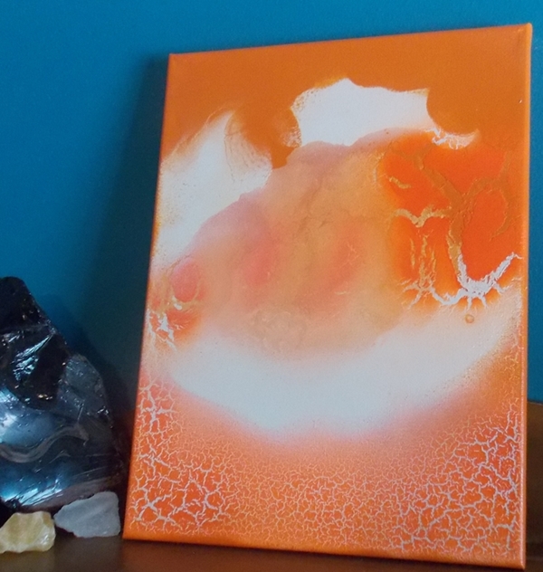 Orange Calcite Painting